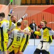Was für ein Abschied: Torhüter Nicolas Schüpbach gewinnt in seiner letzten Saison mit dem HCR den Cuppokal.\r\nFoto: Fabian Trees, Landbote 22.02.2025